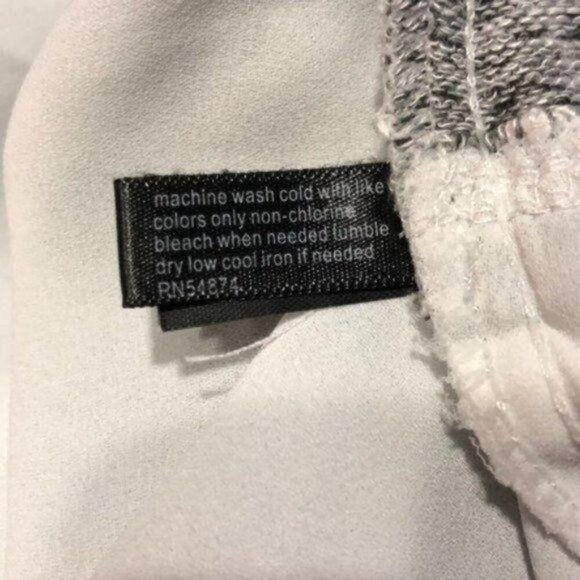 The Limited Mixed Media Sweater, Gray Ivory Scoop Neck Women's Size XS - Picture 8 of 8